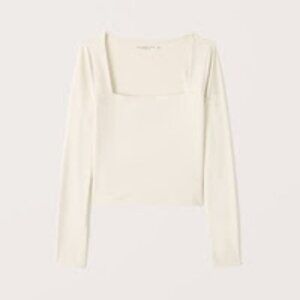 Double-Layered Seamless Fabric Squareneck Top